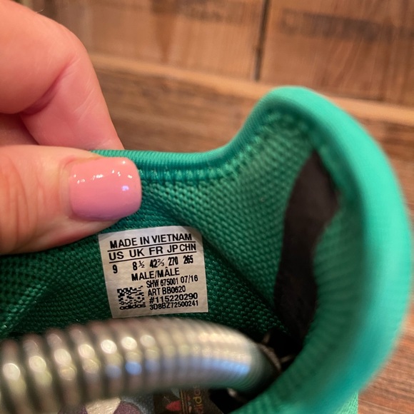 Adidas PW Pharrell Williams Human Race Kelly Green Sneakers Mens Shoes Size 9 - Picture 14 of 15